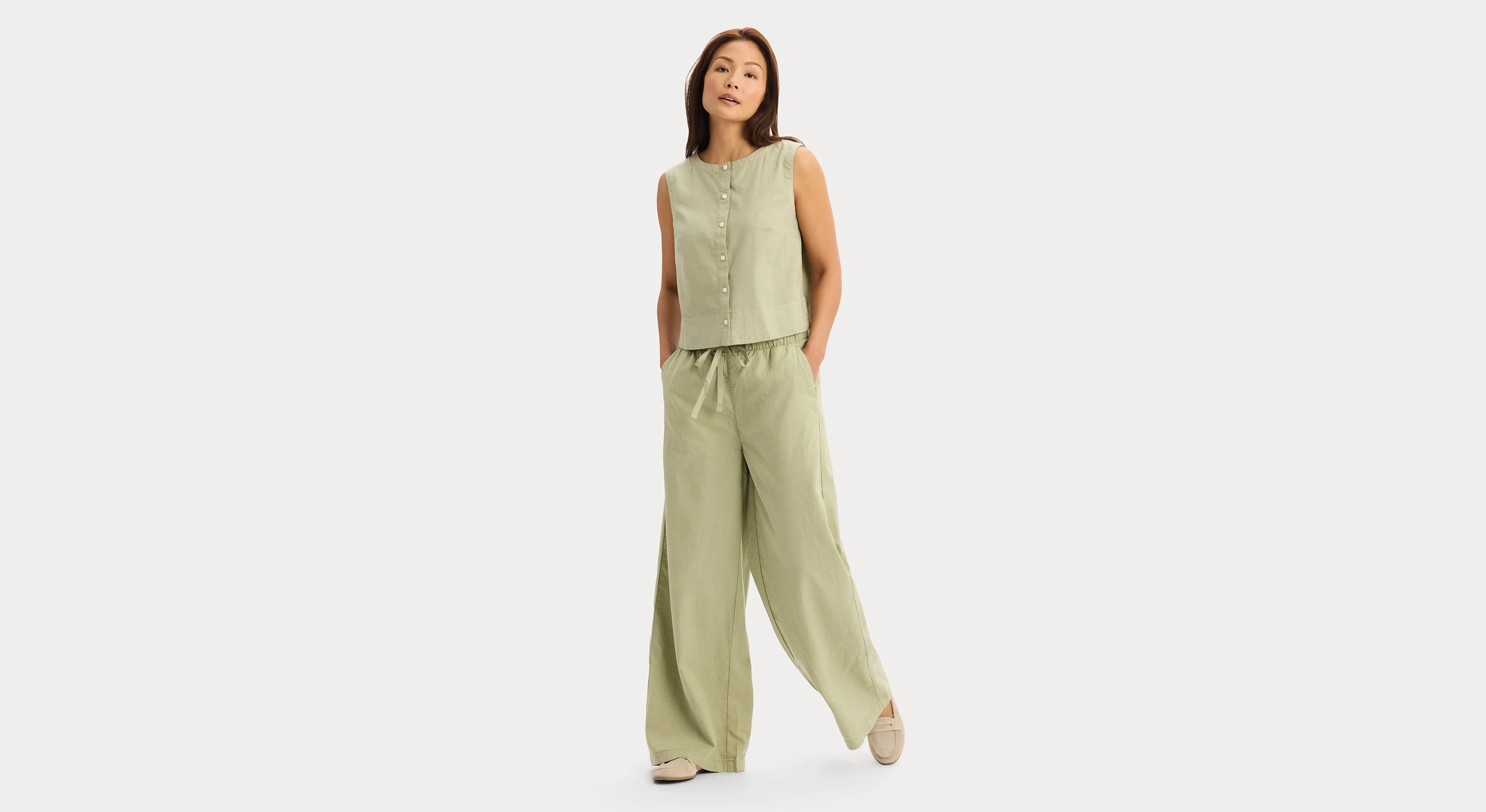 Button-Front Tank, Regular Fit - Image 4