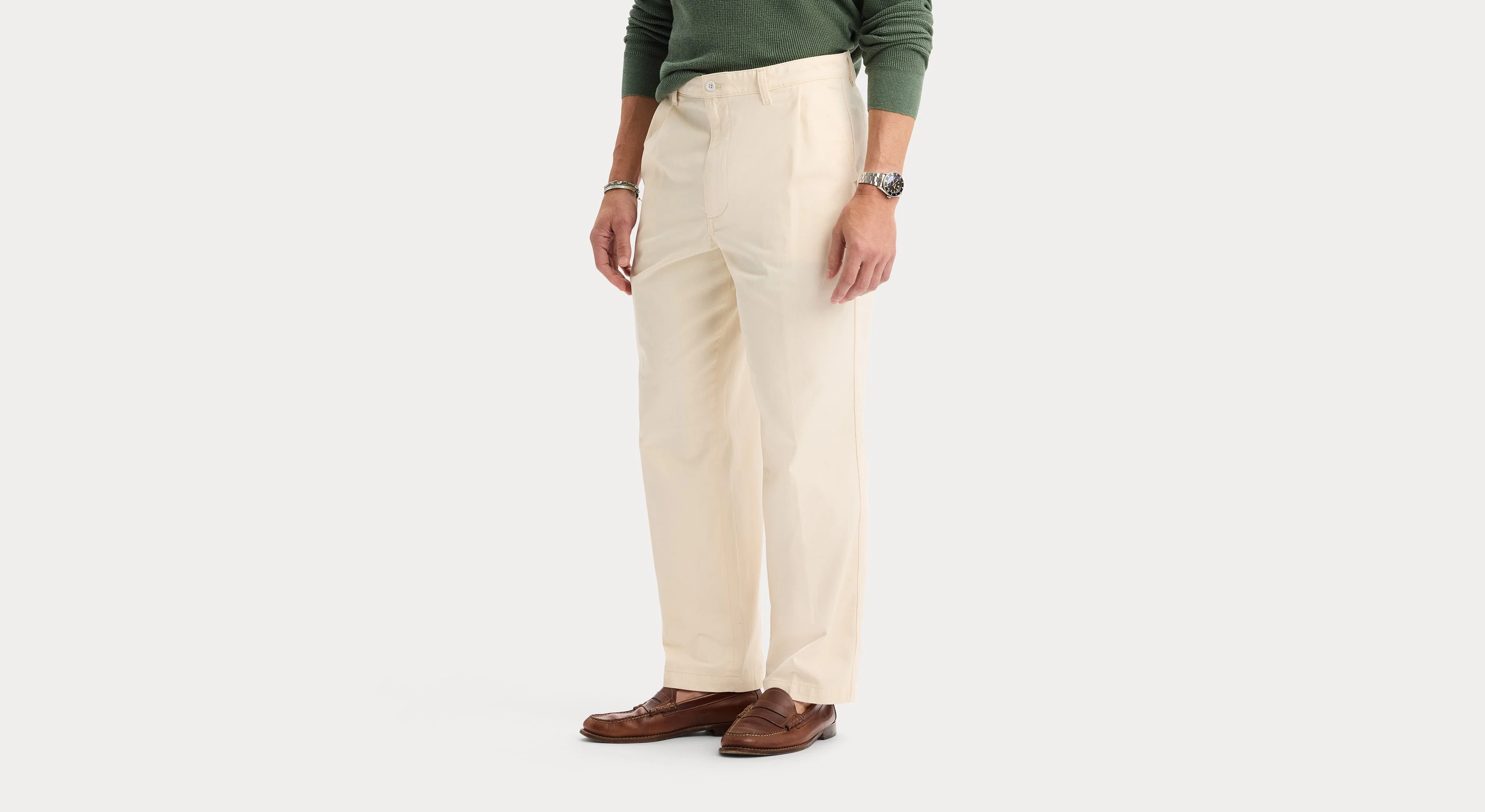 Eighty-Six Original Pleated Chinos, Loose Fit - Image 3