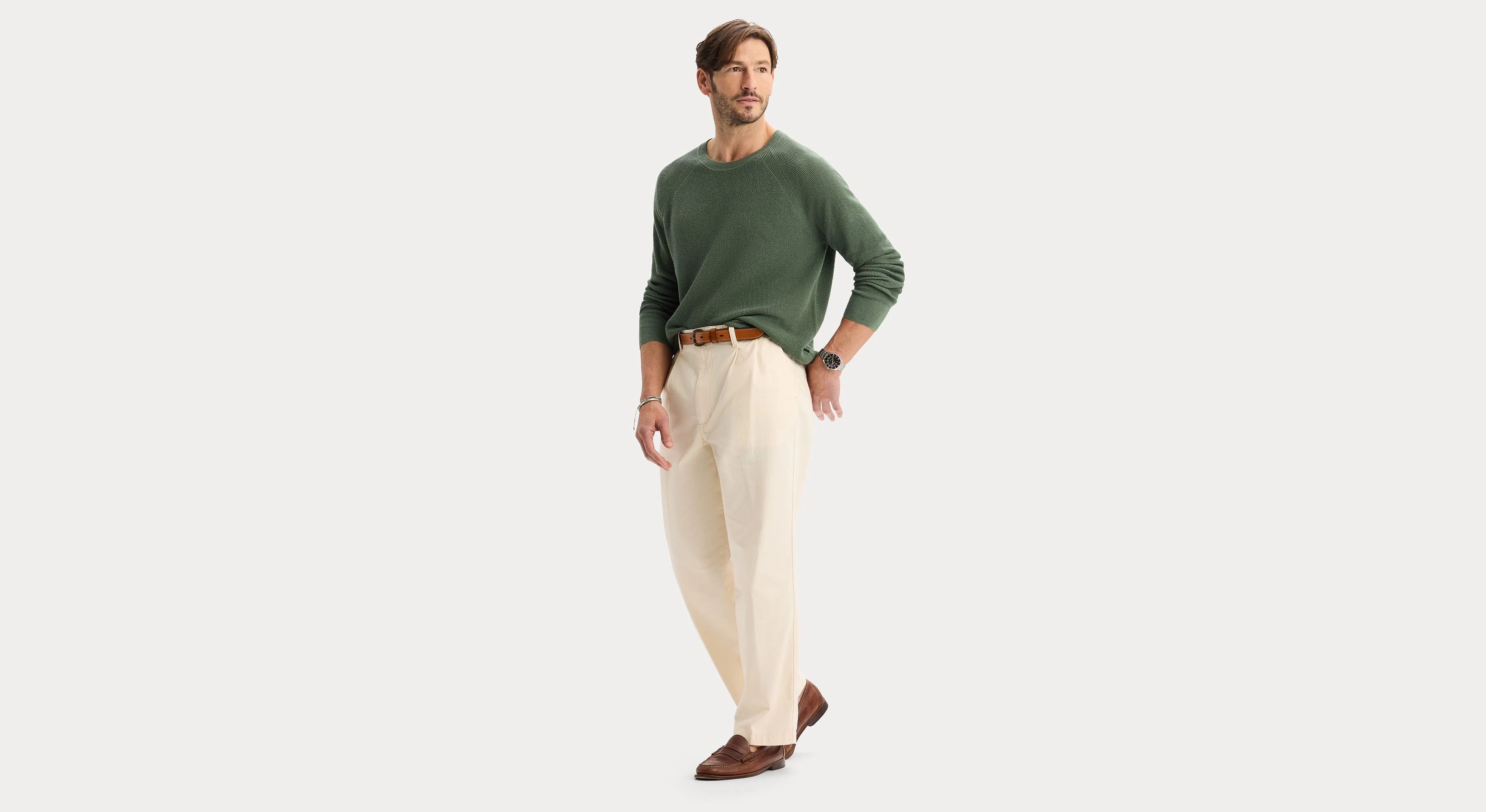 Eighty-Six Original Pleated Chinos, Loose Fit - Image 4