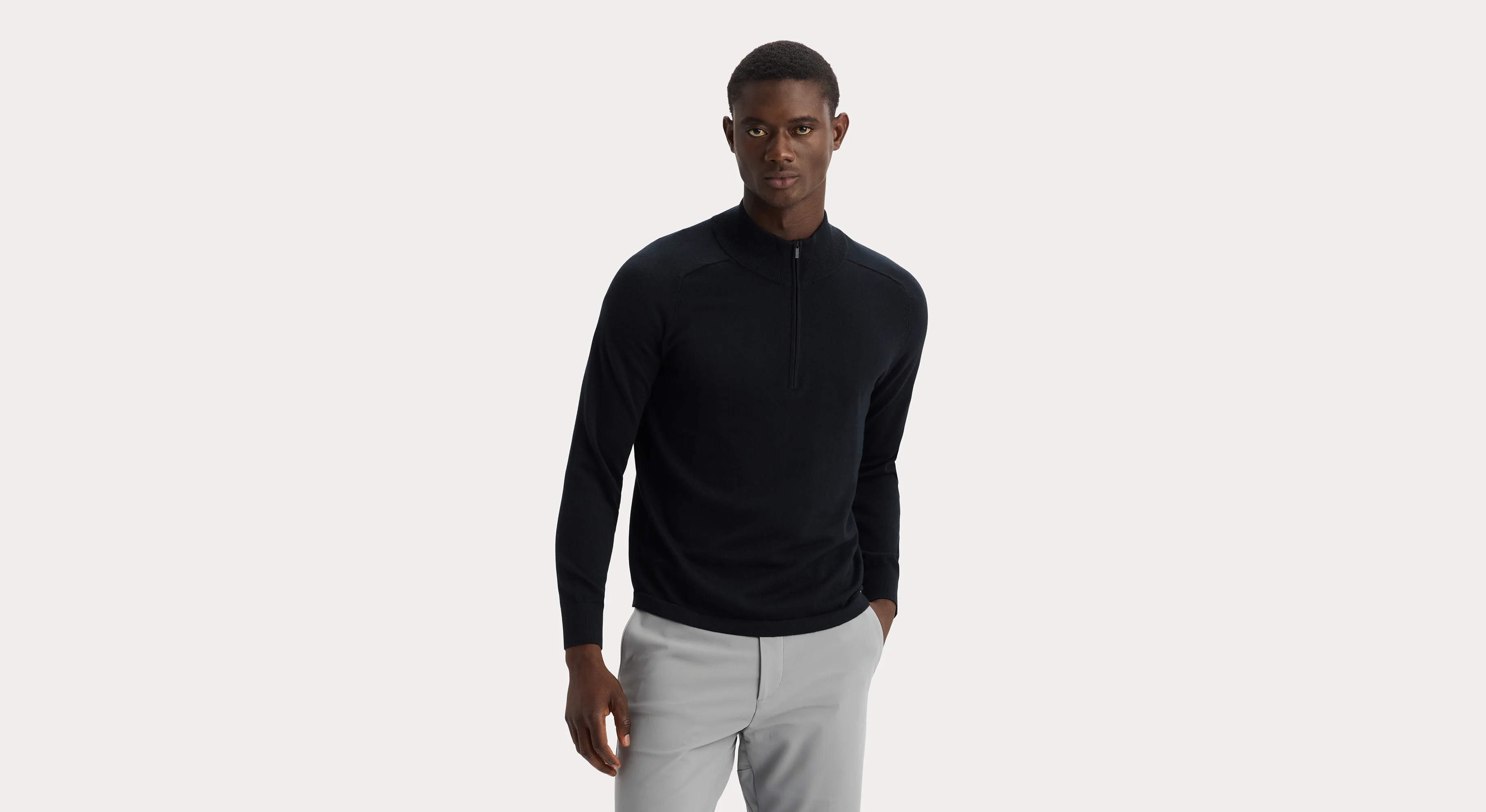 Go Half-Zip Sweater, Regular Fit