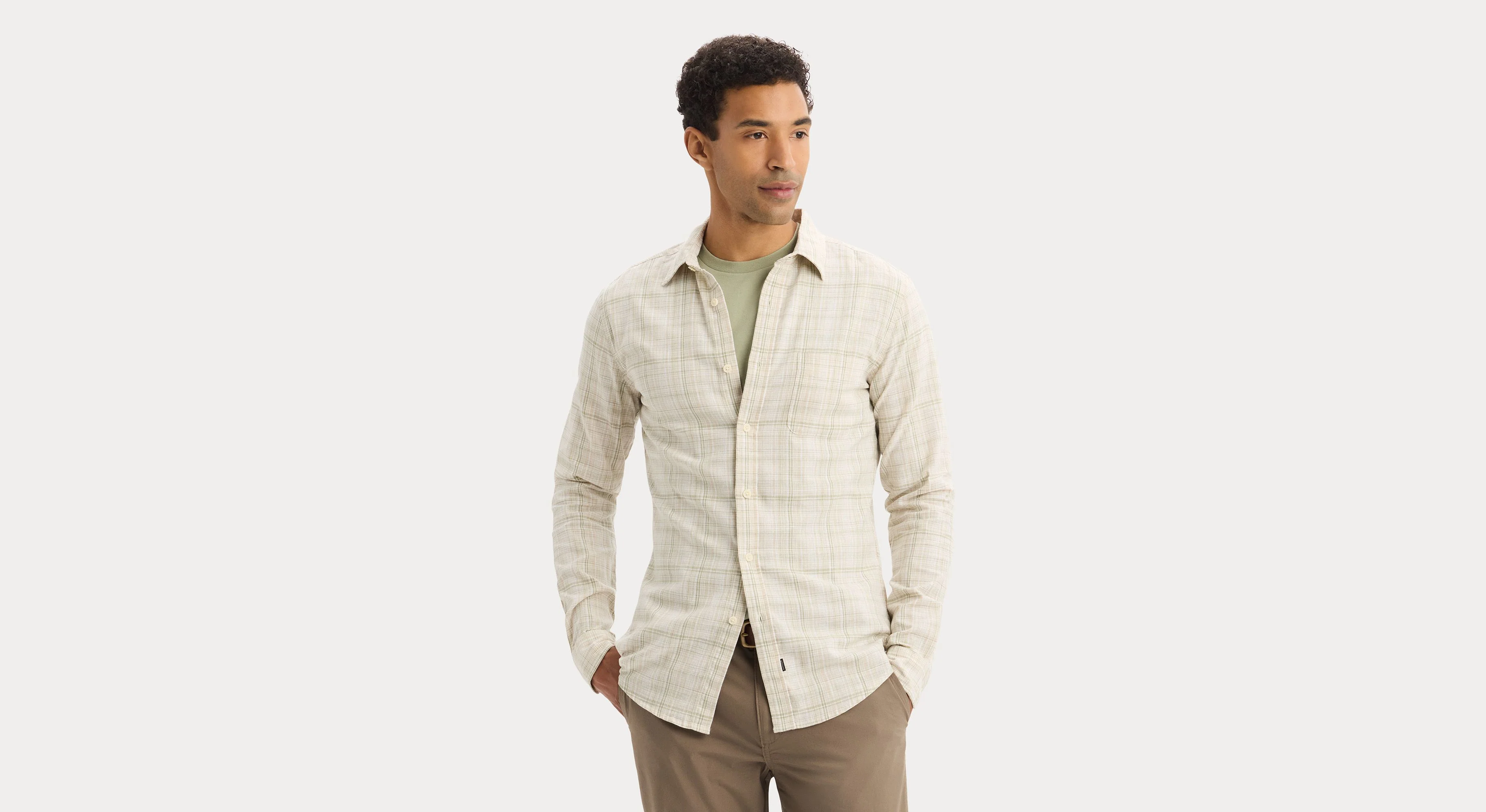 Icon Button Up Shirt, Slim Fit