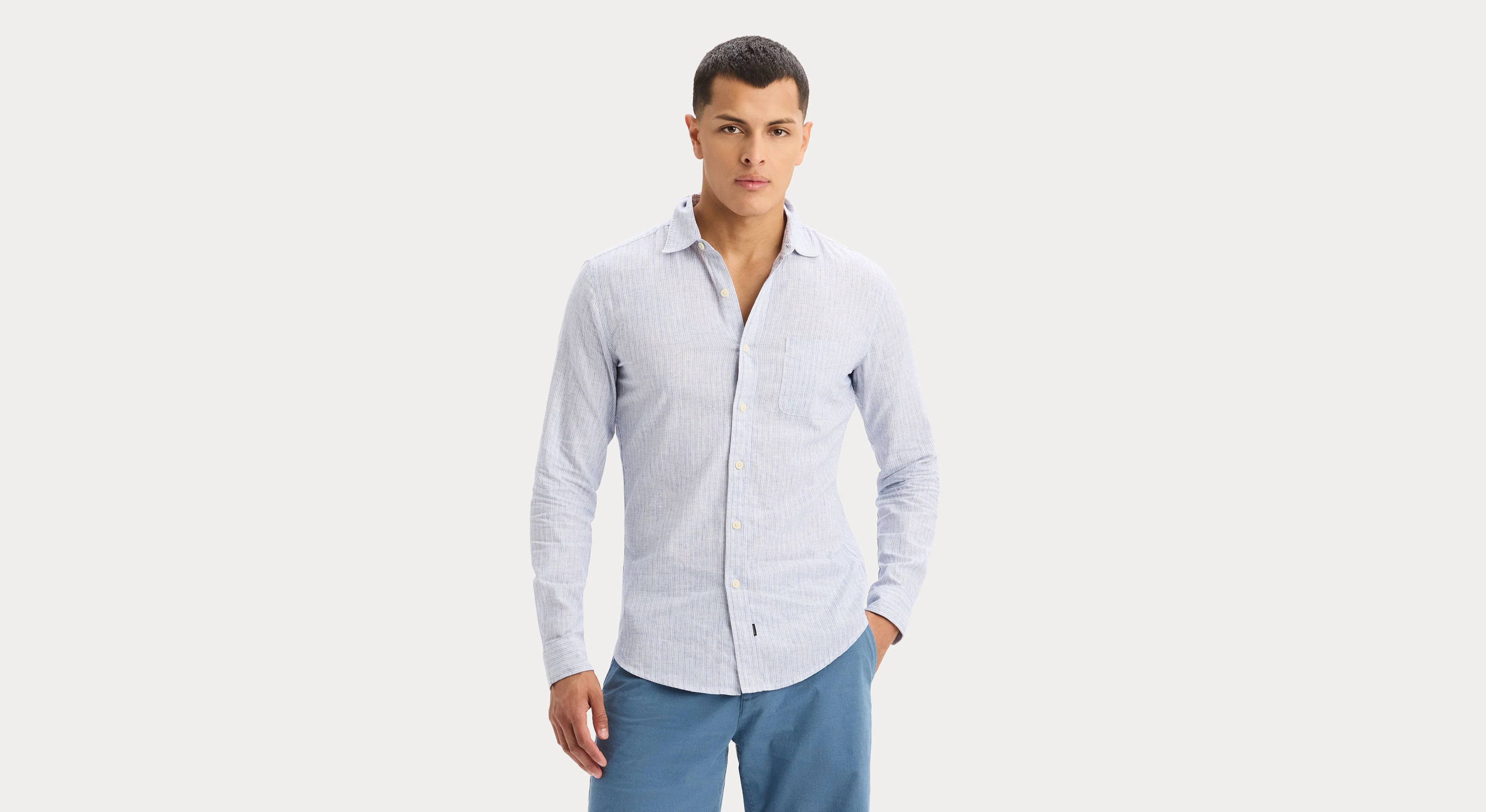 Icon Button Up Shirt, Slim Fit