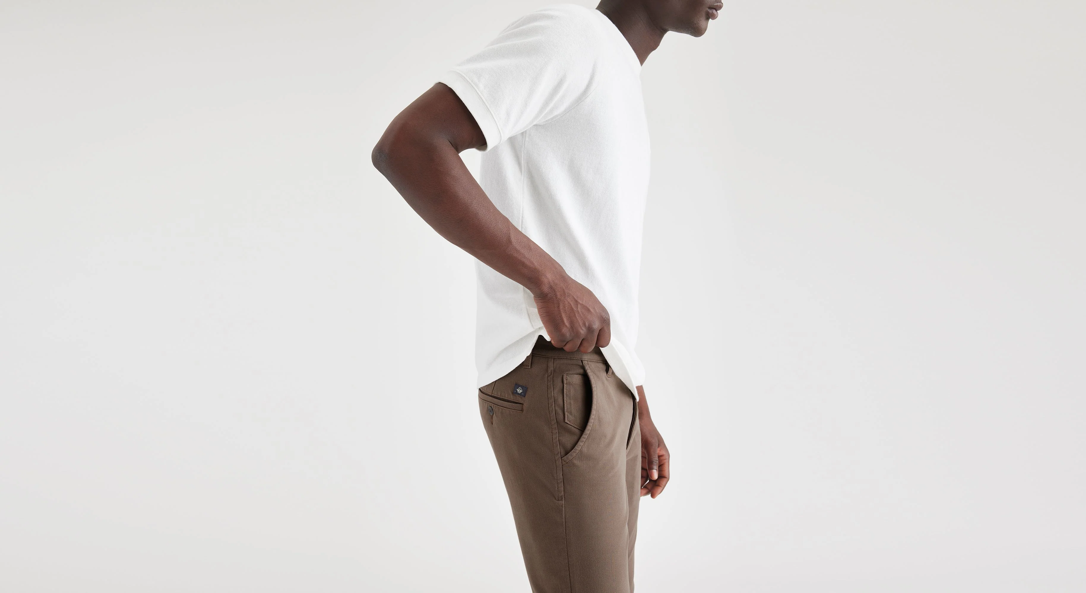 Men's Skinny Fit Supreme Flex Alpha Khaki Pants - Image 4